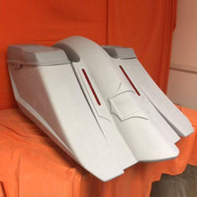 Load image into Gallery viewer, Harley Davidson 6" Trendsetter Extended Saddlebag LED Recess Plate Fender - NoCutOuts Dual 6 x 9 Speaker Lids / 2014