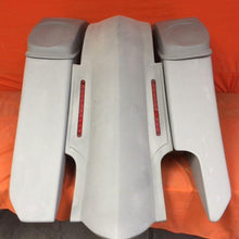 Load image into Gallery viewer, Harley Davidson 6" Trendsetter Extended Saddlebag LED Fender Kit - Right Side Cut Out Dual 6 x 9 Speaker Lids / 2014