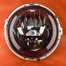 Load image into Gallery viewer, 7" DAYMAKER BLACK Angel Eye built in TURN SIGNALS Projector LED Light Bulb Headlight Motorcycle Harley Blinkers