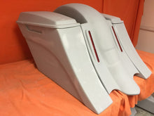 Load image into Gallery viewer, Honda Shadow Sabre 1100 6" Extended Saddlebags Out & Down Bags LED Rear Fender No Cut Out Lids