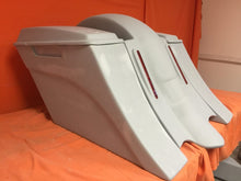 Load image into Gallery viewer, Honda Shadow Sabre 1100 6" Extended Saddlebags Out & Down Bags LED Rear Fender No Cut Out Lids