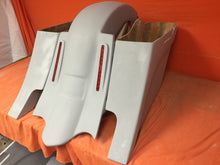 Load image into Gallery viewer, Honda Shadow Sabre 1100 6" Extended Saddlebags Out & Down Bags LED Rear Fender Dual Cut Out