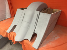 Load image into Gallery viewer, Honda Shadow Sabre 1100 6" Extended Saddlebags Out & Down Bags Rear Fender Dual Cut Out