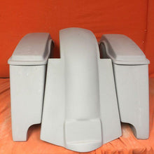 Load image into Gallery viewer, Honda Shadow Sabre 1100 6" Extended Saddlebags Bags Rear Fender Dual Cut Out Lids