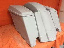Load image into Gallery viewer, Honda Shadow Sabre 1100 4" Extended Saddlebags Bags Rear Fender Dual Cut Out Lids