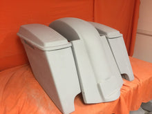 Load image into Gallery viewer, Honda Shadow Sabre 1100 6" Extended Saddlebags Bags Rear Fender Dual Cut Out Lids
