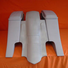 Load image into Gallery viewer, Harley Davidson 6" Extended Stretched Out & Down Saddlebags Fender - No Lids 2014 Model Bags - Dual Cut Outs