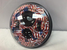 Load image into Gallery viewer, 7" DAYMAKER Replacement American Flags Design Projector HID LED Light Bulb Headlight Motorcycle Harley