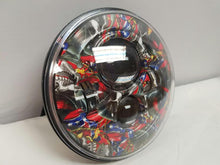 Load image into Gallery viewer, 7" DAYMAKER Replacement Conf Flag Design Projector HID LED Light Bulb Headlight Motorcycle Harley