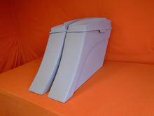 Load image into Gallery viewer, Harley Davidson 6" Extended Stretched Out & Down Saddlebags - 2014 Model Style 6.5" Speaker lids - No Cut Outs