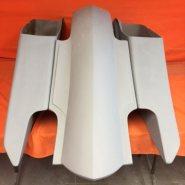 Load image into Gallery viewer, Harley Davidson 6" Trendsetter Extended Saddlebag Fender Kit - Dual Cut Outs No Lids / 2014