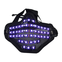 Load image into Gallery viewer, Bionic Led Face Mask - Motorcycle face protection - Adjustable Multi Color LED