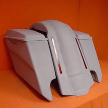 Load image into Gallery viewer, Harley Davidson 5" Softail Heritage Extended Stretched Saddlebags Lids LED Fender Dual CutOuts