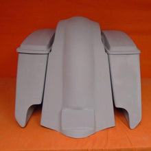 Load image into Gallery viewer, Harley Davidson 5" Softail Heritage Extended Stretched Saddlebags Lids Fender Dual CutOuts