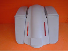Load image into Gallery viewer, Harley Davidson 5" Softail Heritage Extended Stretched Saddlebags Lids LED Fender No CutOuts
