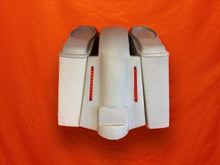 Load image into Gallery viewer, Harley Davidson 4" Extended Stretched Saddlebags 6.5" Speaker Lids and Replacement LED Fender 89 - 08 - No Cut Outs