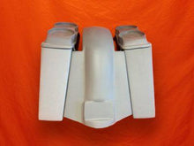 Load image into Gallery viewer, Harley Davidson 4" Extended Stretched Saddlebags Dual 6.5" Speaker Lids and Replacement Fender 89 - 08 - No Cut Outs