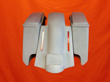 Load image into Gallery viewer, Harley Davidson 5 Extended Saddlebags With Cut Outs Replacement LED Fender lids 09 - 13
