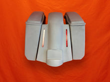 Load image into Gallery viewer, Harley Davidson 5 Extended Saddlebags No Cut Outs Replacement LED Fender lids 09 - 13