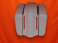 Load image into Gallery viewer, Harley Davidson 5" Stretched Extended Saddlebags No Cut Outs LED Fender 6.5 Speaker Lids