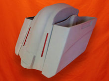 Load image into Gallery viewer, Harley Davidson 5" Stretched Extended Saddlebags No Cut Outs LED Fender No Lids