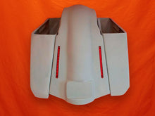 Load image into Gallery viewer, Harley Davidson 5" Stretched Extended Saddlebags No Cut Outs LED Fender No Lids