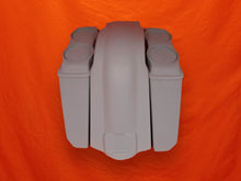 Load image into Gallery viewer, Harley Davidson 5" Extended Stretched Saddlebags With No Cut Outs Fender Dual 6.5" Speaker Lids