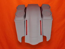 Load image into Gallery viewer, Harley Davidson 5" Extended Stretched Saddlebags With Cut Outs LED Fender Lids