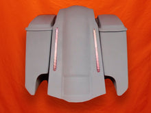 Load image into Gallery viewer, Harley Davidson 5" Extended Stretched Saddlebags With Cut Outs LED Fender Lids