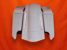 Load image into Gallery viewer, Harley Davidson 5" Stretched Extended Saddlebags With Cut Outs LED Fender 6x9 Speaker Lids