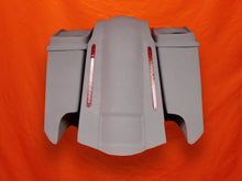 Load image into Gallery viewer, Harley Davidson 5" Stretched Extended Saddlebags With Cut Outs LED Fender Dual 6x9 Speaker Lids