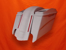 Load image into Gallery viewer, Harley Davidson 5" Stretched Extended Saddlebags With Cut Outs LED Fender Dual 6x9 Speaker Lids