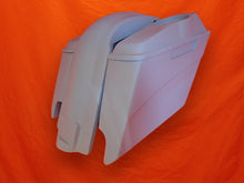 Load image into Gallery viewer, Harley Davidson 5" Stretched Extended Saddlebags With Cut Outs Fender 6.5" Speaker Lids