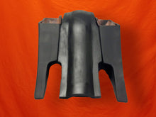 Load image into Gallery viewer, Harley Davidson 8" Stretched Extended SaddleBags with Cut Outs, Cut Fender, No Lids, Recessed Plate - Not Painted