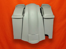 Load image into Gallery viewer, Harley Davidson 4" Extended Saddlebags 6.5" Speaker Lids Fender Right Cutout