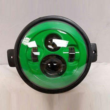 Load image into Gallery viewer, 7" Kawasaki Voyager & Vaquero DAYMAKER Replacement Headlight Green LED Light Projector HID Bulb