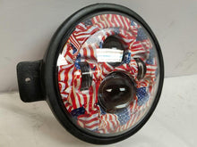 Load image into Gallery viewer, 7" Kawasaki Voyager & Vaquero DAYMAKER Replacement Headlight American Flags LED Light Projector HID Bulb