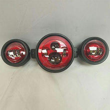 Load image into Gallery viewer, 7" Kawasaki Voyager & Vaquero DAYMAKER Headlight Dual 4.5" - 4 1/2" Auxiliary AUX Red Spot Passing LED Fog Lights SET