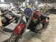 Load image into Gallery viewer, 7" DAYMAKER Kawasaki Vulcan Nomad 800 Blue with Blue Halo HID LED Light Bulb Headlight Motorcycle