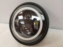 Load image into Gallery viewer, 7" DAYMAKER Kawasaki Vulcan Nomad 800 Black With Blue Halo HID LED Light Bulb Headlight Motorcycle