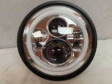 Load image into Gallery viewer, 7" DAYMAKER Kawasaki Vulcan Nomad 800 Chrome With Pink Halo HID LED Light Bulb Headlight Motorcycle