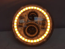 Load image into Gallery viewer, 7" DAYMAKER Custom Big Money Daymaker Design With Orange Halo Projector HID LED Light Bulb Headlight Motorcycle Harley