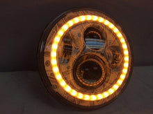 Load image into Gallery viewer, 7" DAYMAKER Custom Big Money Daymaker Design With Orange Halo Projector HID LED Light Bulb Headlight Motorcycle Harley