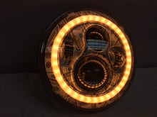 Load image into Gallery viewer, 7" DAYMAKER Custom Big Money Daymaker Design With Orange Halo Projector HID LED Light Bulb Headlight Motorcycle Harley