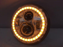 Load image into Gallery viewer, 7" DAYMAKER Custom Big Money Daymaker Design With Orange Halo Projector HID LED Light Bulb Headlight Motorcycle Harley