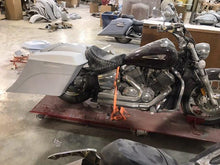 Load image into Gallery viewer, Yamaha VSTAR 1100 6" Extended Out & Down Saddlebag Kit No Cut Outs  LED Rear Fender - Lids