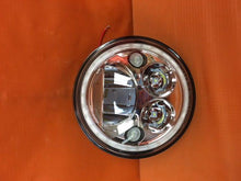 Load image into Gallery viewer, 7" DAYMAKER Killer Replacement Chrome Projector HID LED Light Bulb Headlight Motorcycle Harley