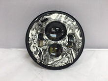 Load image into Gallery viewer, 7" DAYMAKER Replacement Joker Design Projector HID LED Light Bulb Headlight Motorcycle Harley