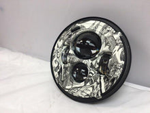 Load image into Gallery viewer, 7" DAYMAKER Replacement Joker Design Projector HID LED Light Bulb Headlight Motorcycle Harley