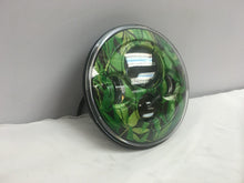 Load image into Gallery viewer, 7" DAYMAKER Replacement Weed Design Projector HID LED Light Bulb Headlight Motorcycle Harley